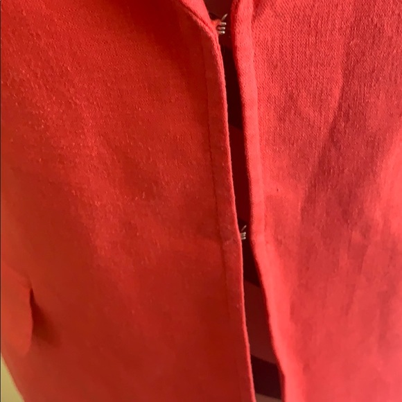 Coral red short sleeve blazer EUC - Picture 2 of 7